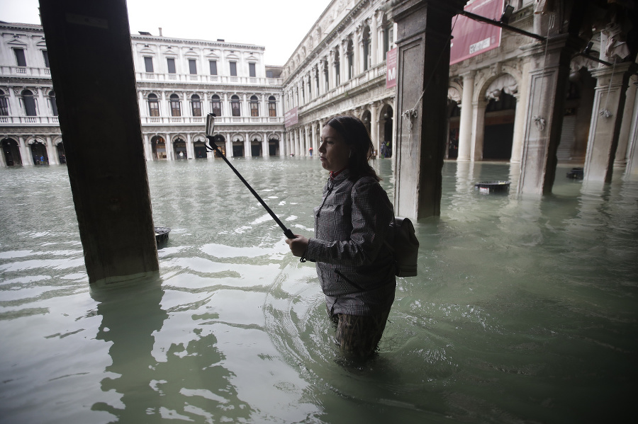 Záplavy v Benátkach.
