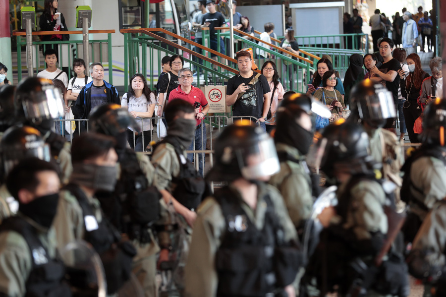 V Hongkongu opäť bojovali