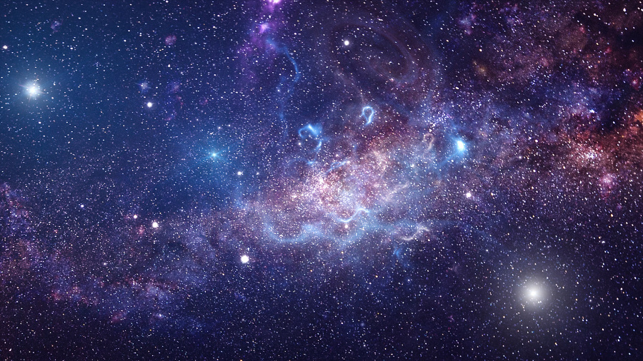 Background of galaxy and