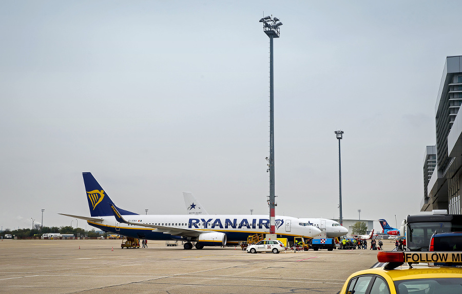 Lietadlo spoločnosti Ryanair sa