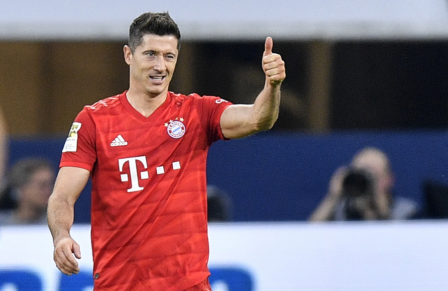 Hráč Bayernu Robert Lewandovski.