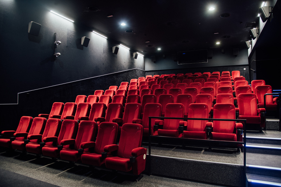 Empty cinema right before