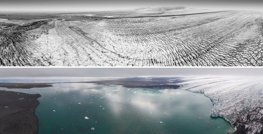 Úbytok ľadovca Vatnajökull je