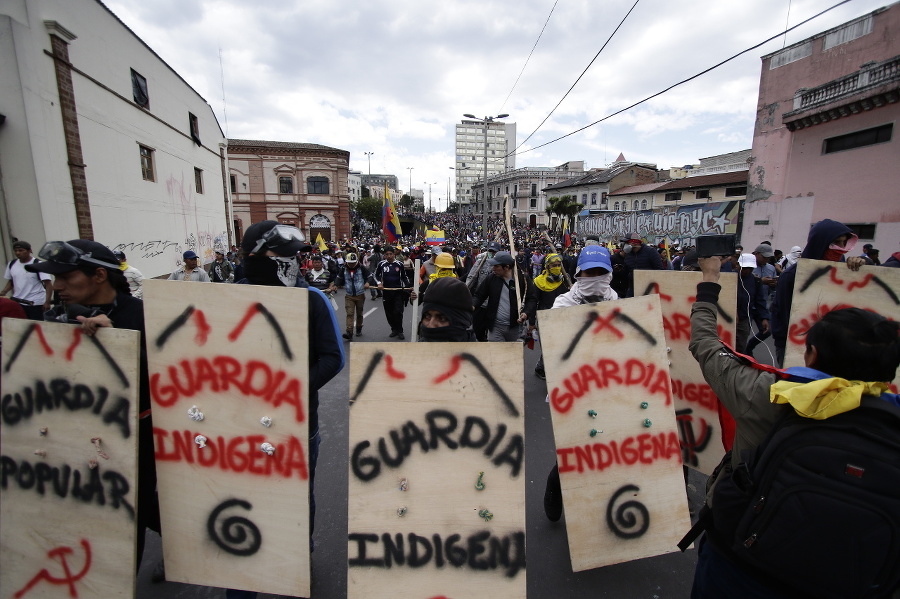 V Ekvádore pokračujú protivládne