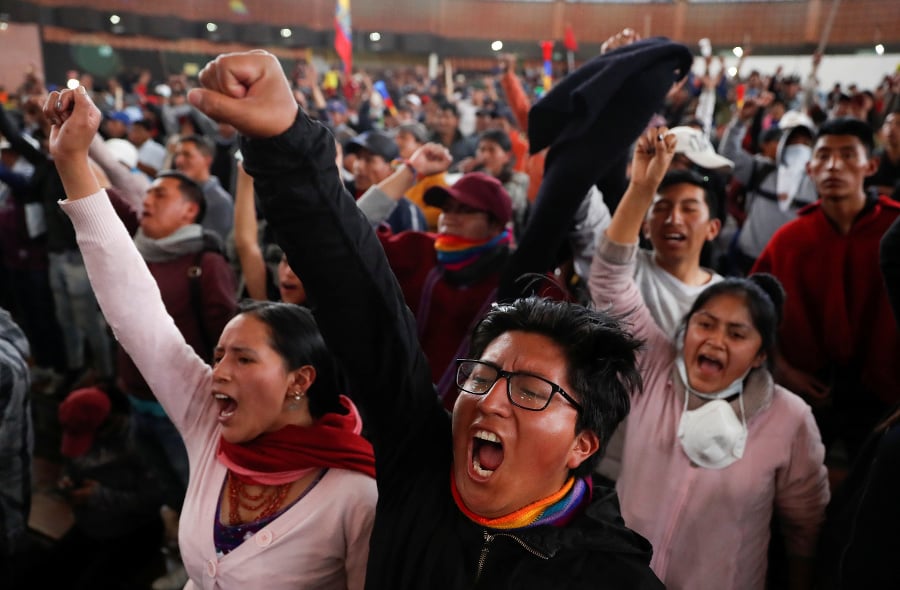 Protivládne protesty v Ekvádore