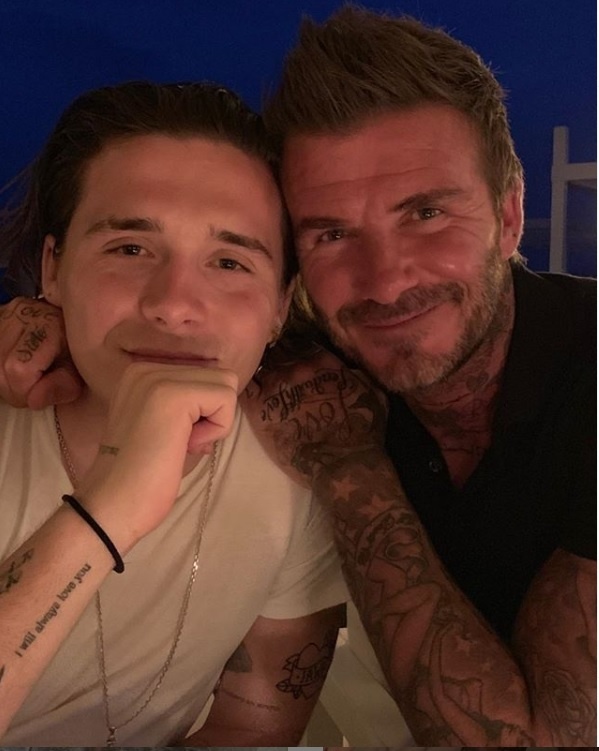 Brooklyn Beckham svojmu otcovi