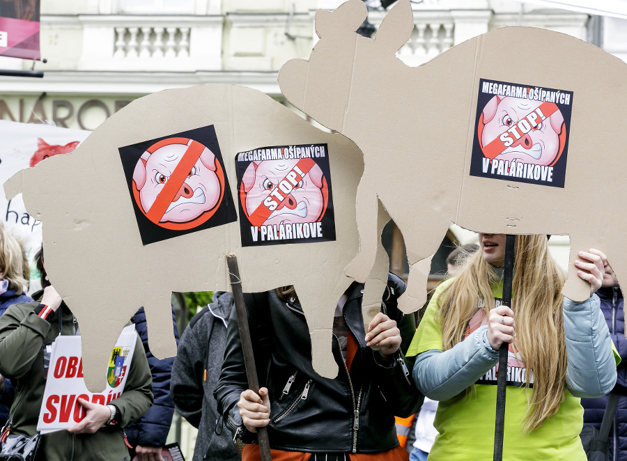 Protestný pochod proti povoleniu