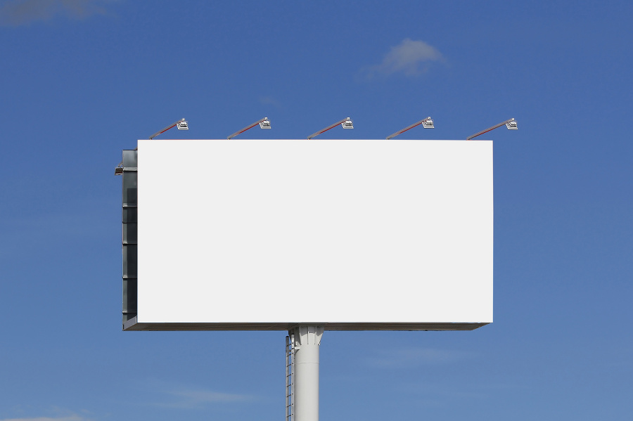 Blank billboard for advertising,