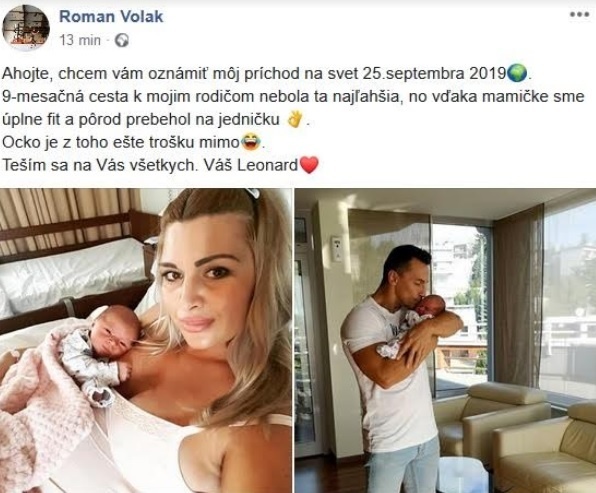Roman Volá oznámil radostnú