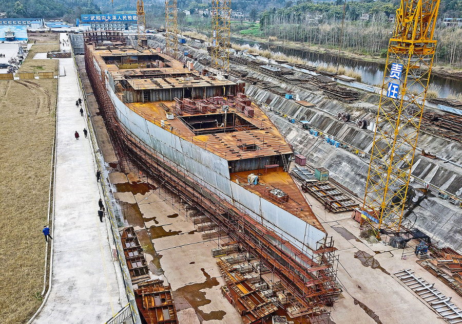 Stavba v čínskych lodeniciach