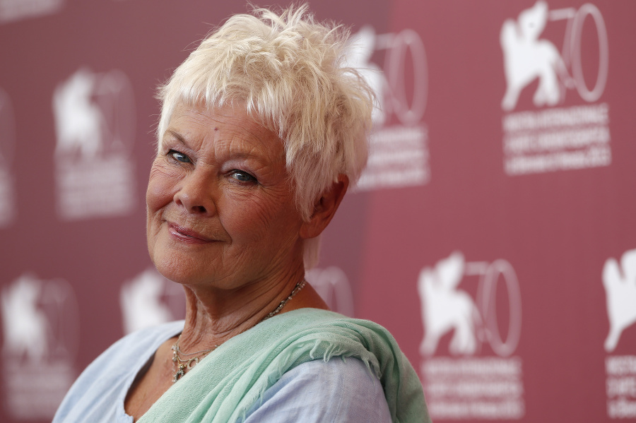 Britská herečka Judi Dench.