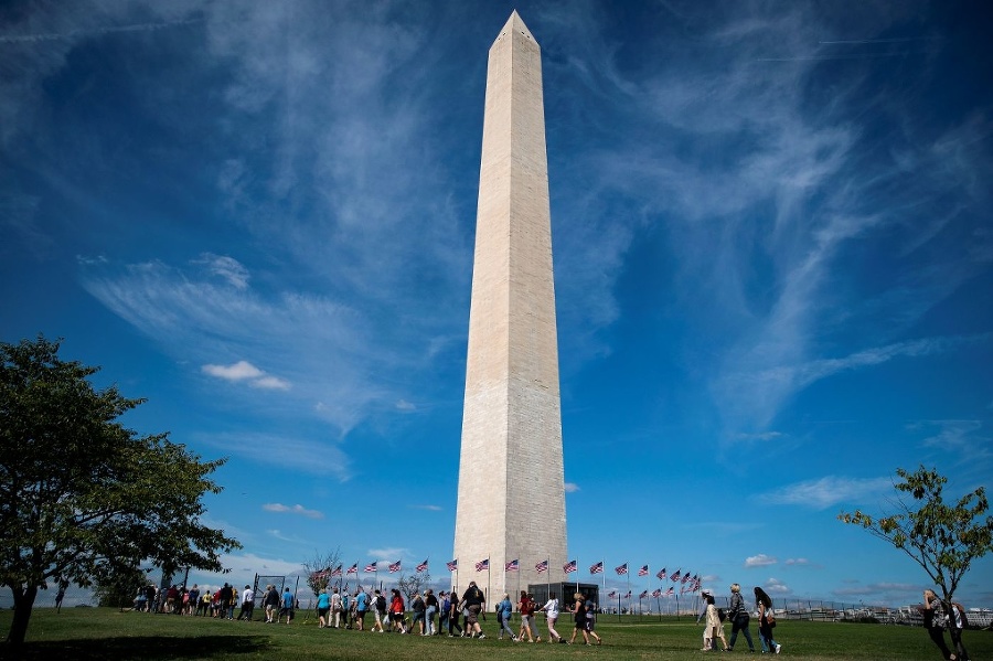 Monument stojí vo Washingtone
