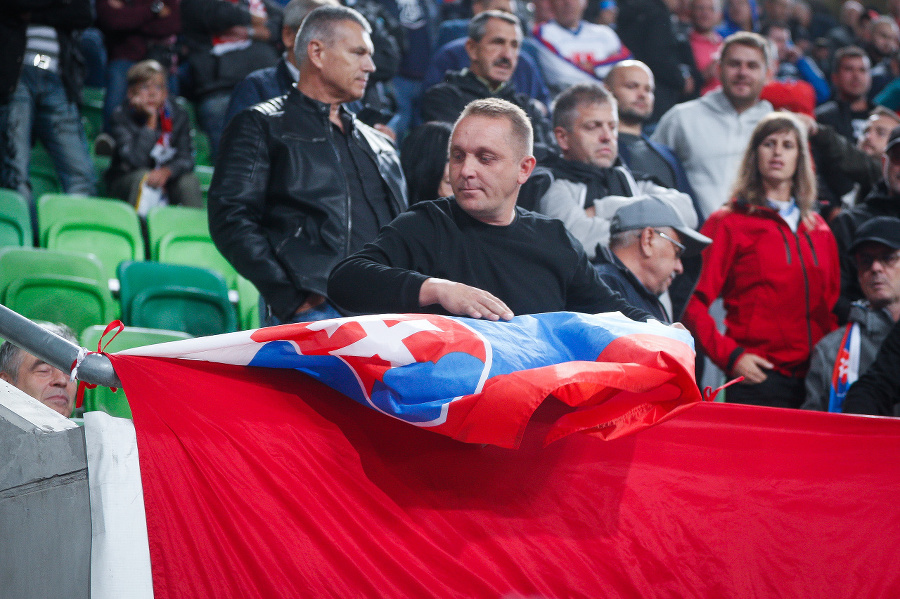 Maďarský fanúšik prekryl slovenskú