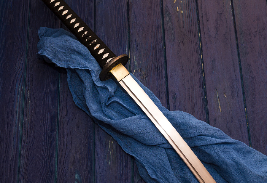 japan katana sword on
