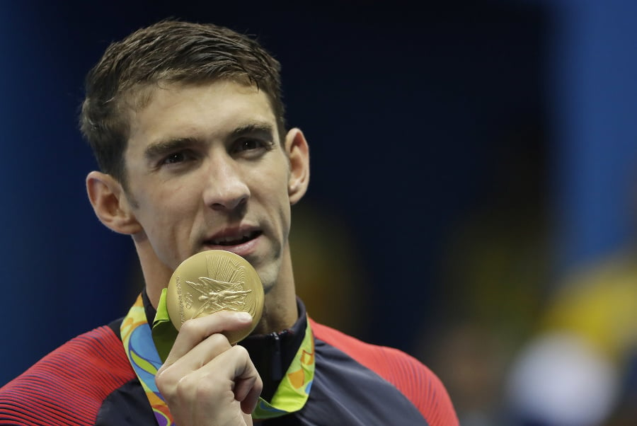 Legendárny plavec Michael Phelps.