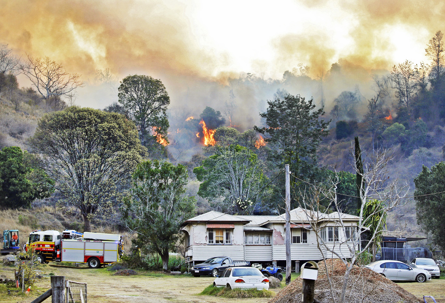 Lesný požiar v Canungre