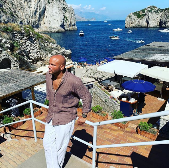 Stephen Belafonte na Capri.