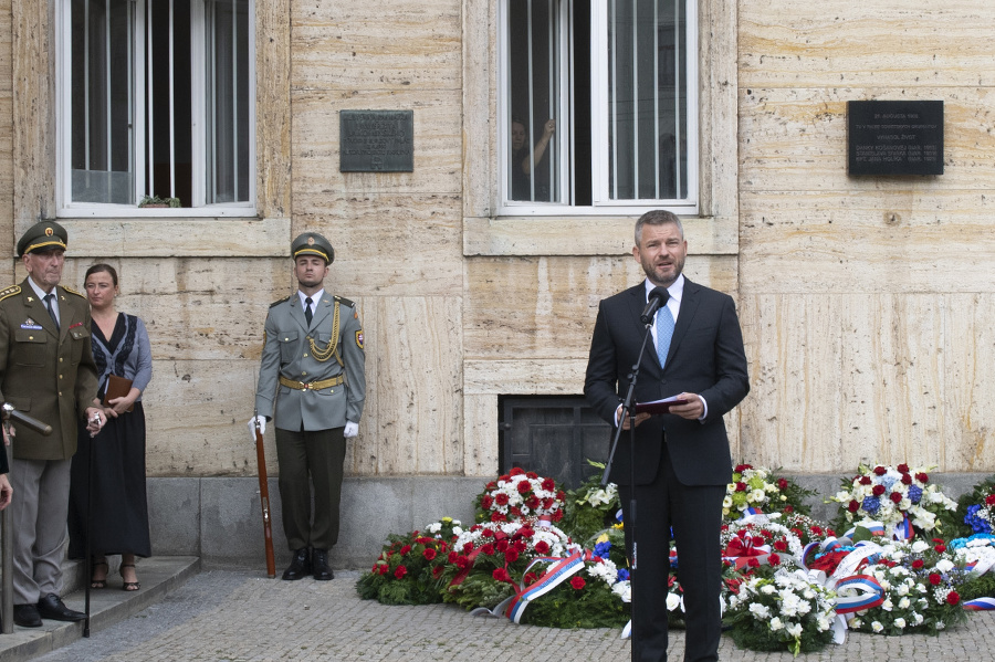 Peter Pellegrini pri príhovore