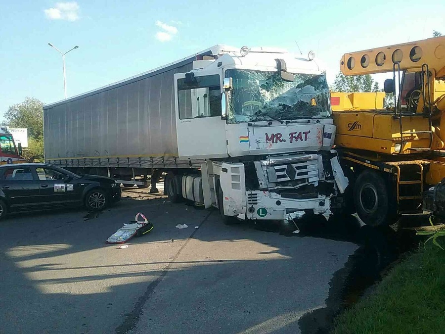 Dopravná nehoda v Prievidzi