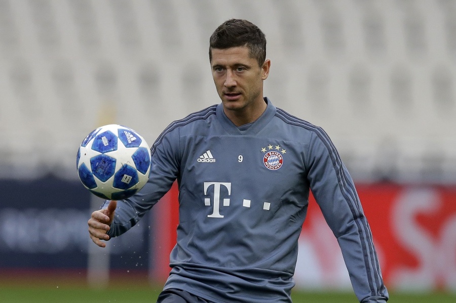 Útočník Bayernu Robert Lewandowski.