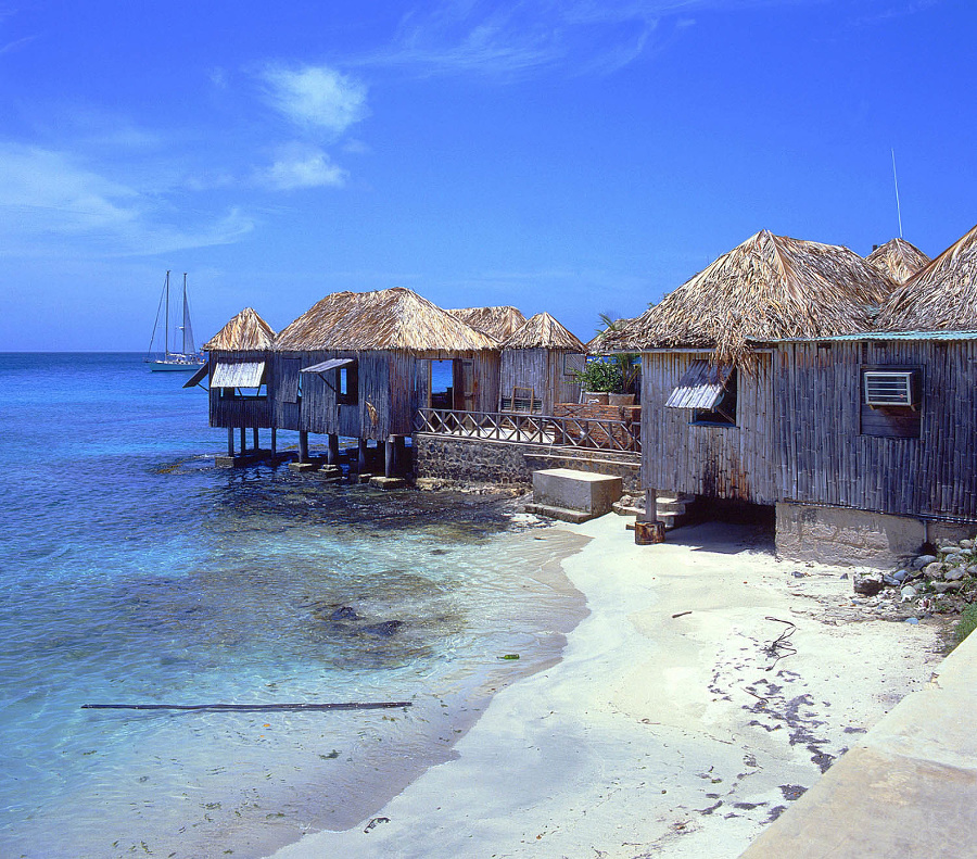 Karibský ostrov Mustique.