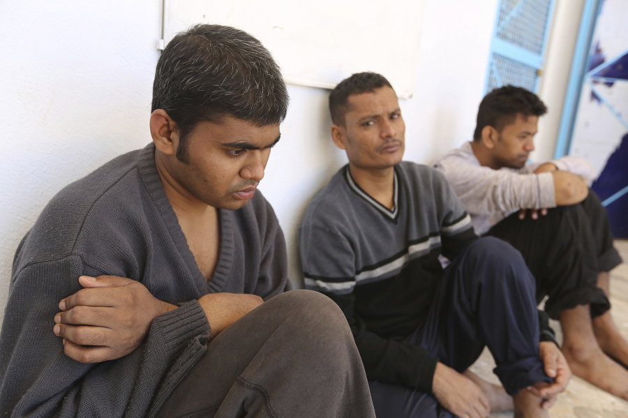 Migranti z egyptskej lode