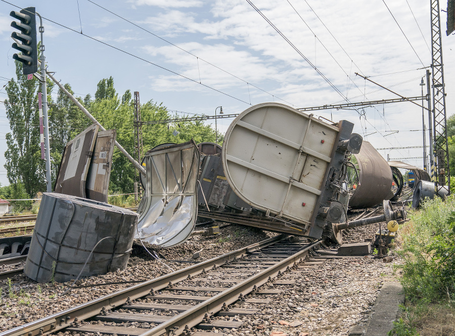 Vykoľajenie vlaku v Trnovci