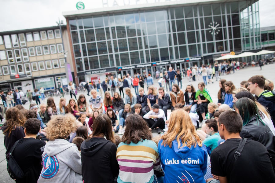 Protest školákov proti klimatickej