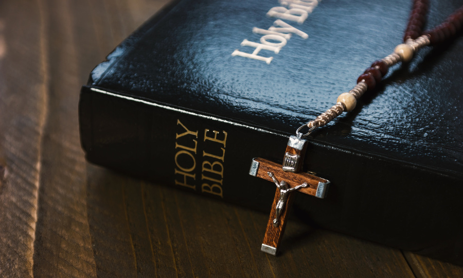 Closeup of a crucifix