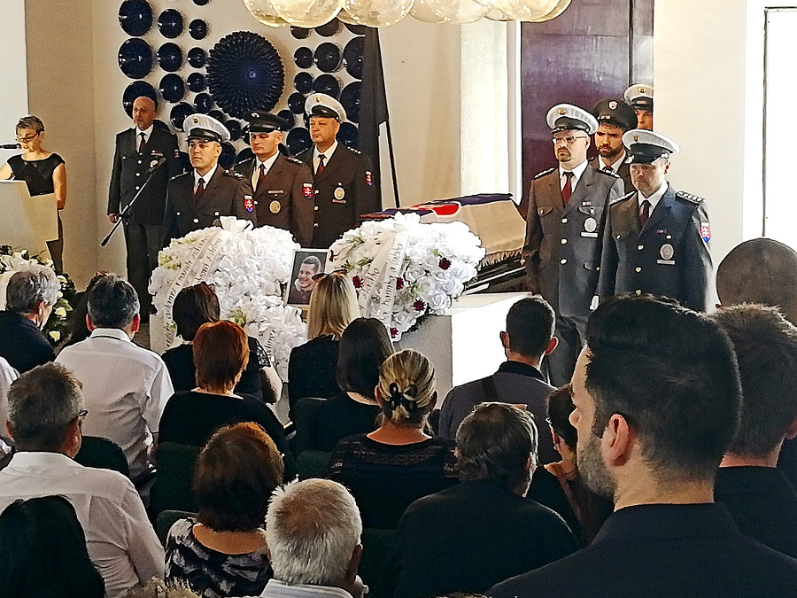 Na pohrebe mladého vyšetrovateľa