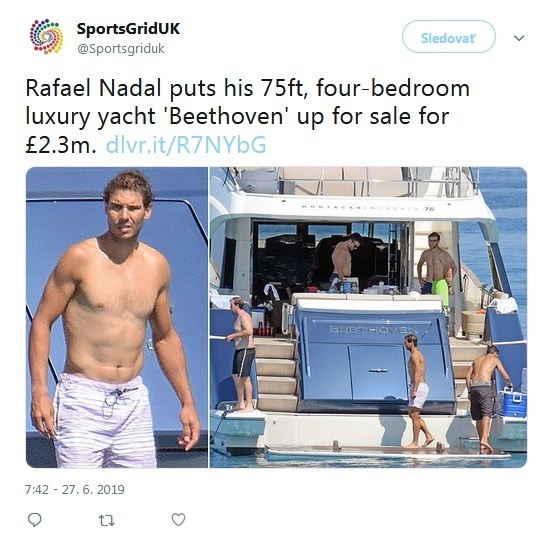 Rafael Nadal predáva svoju