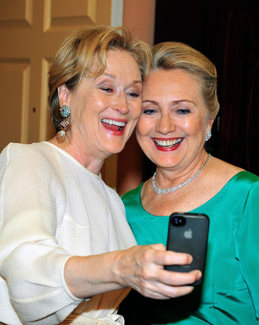 Meryl a Hillary Clintonová: