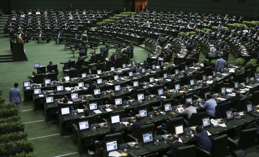 Iránsky parlament v Teheráne.