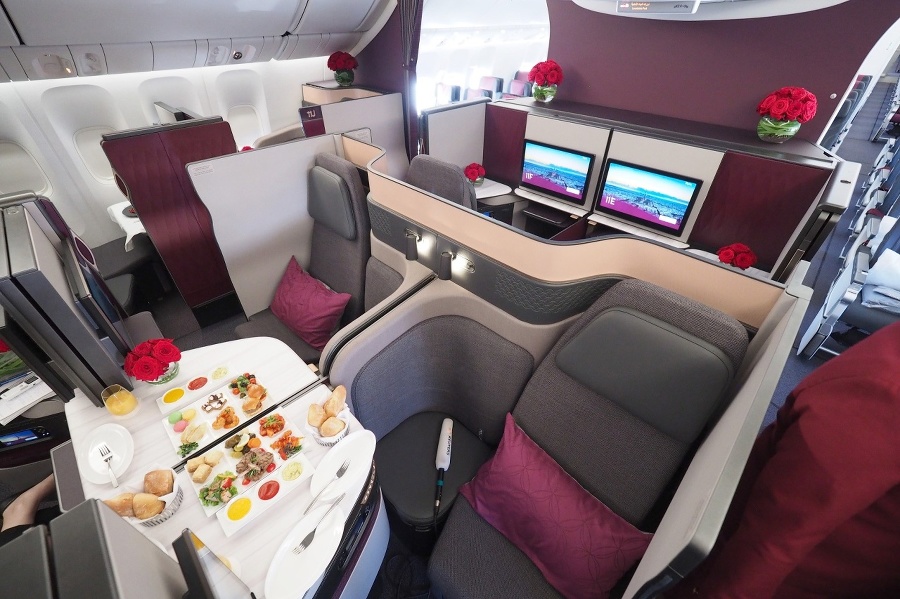 Business trieda Qatar Airways