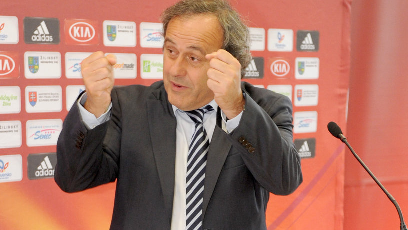 Michel Platini počas návštevy