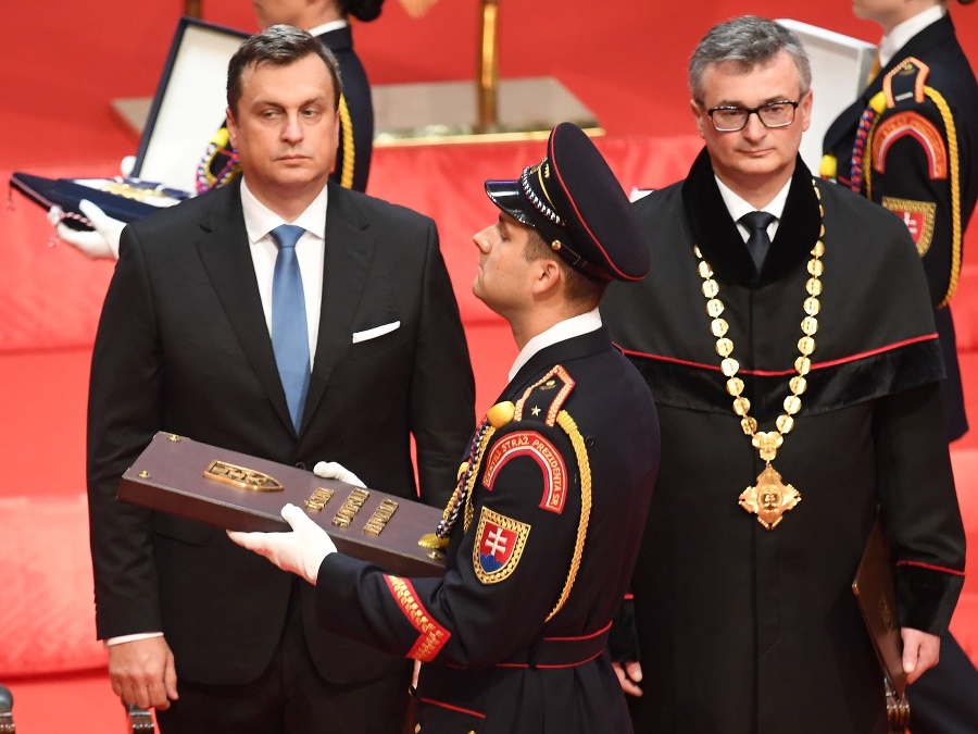 Andrej Danko počas inaugurácie