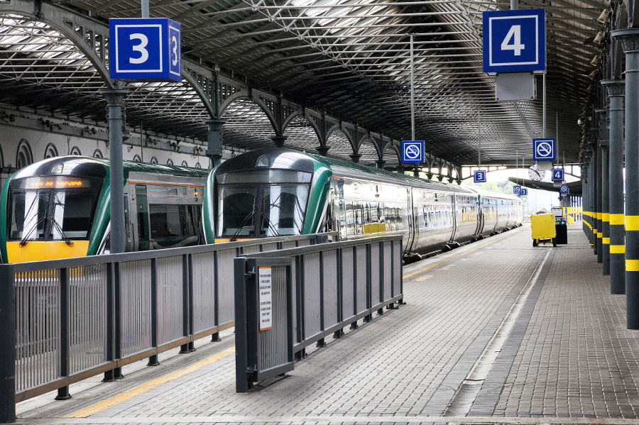 Heuston railway station in