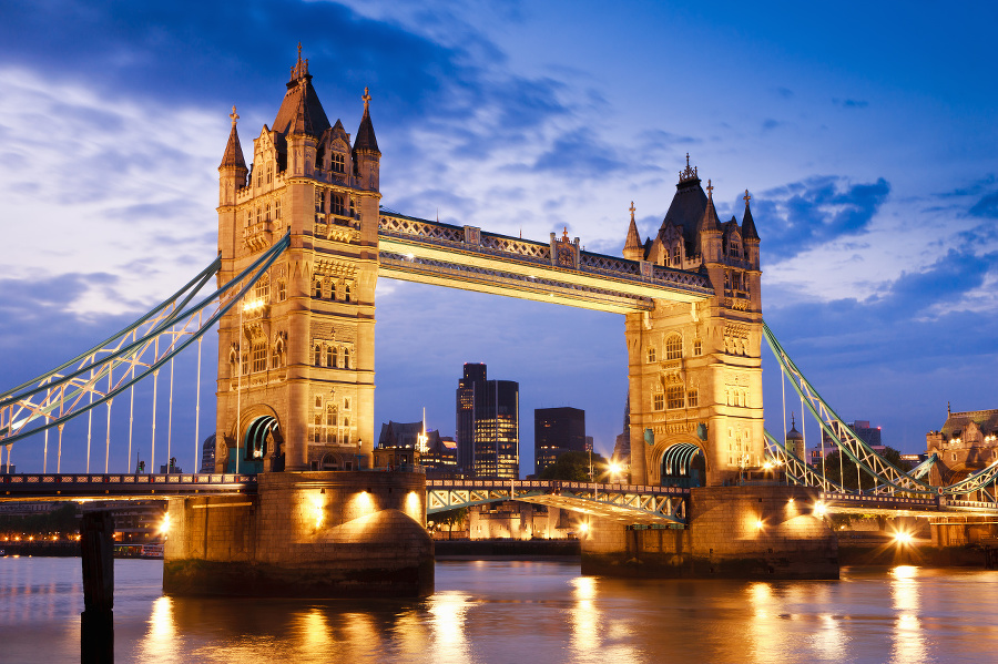 Tower Bridge in London,