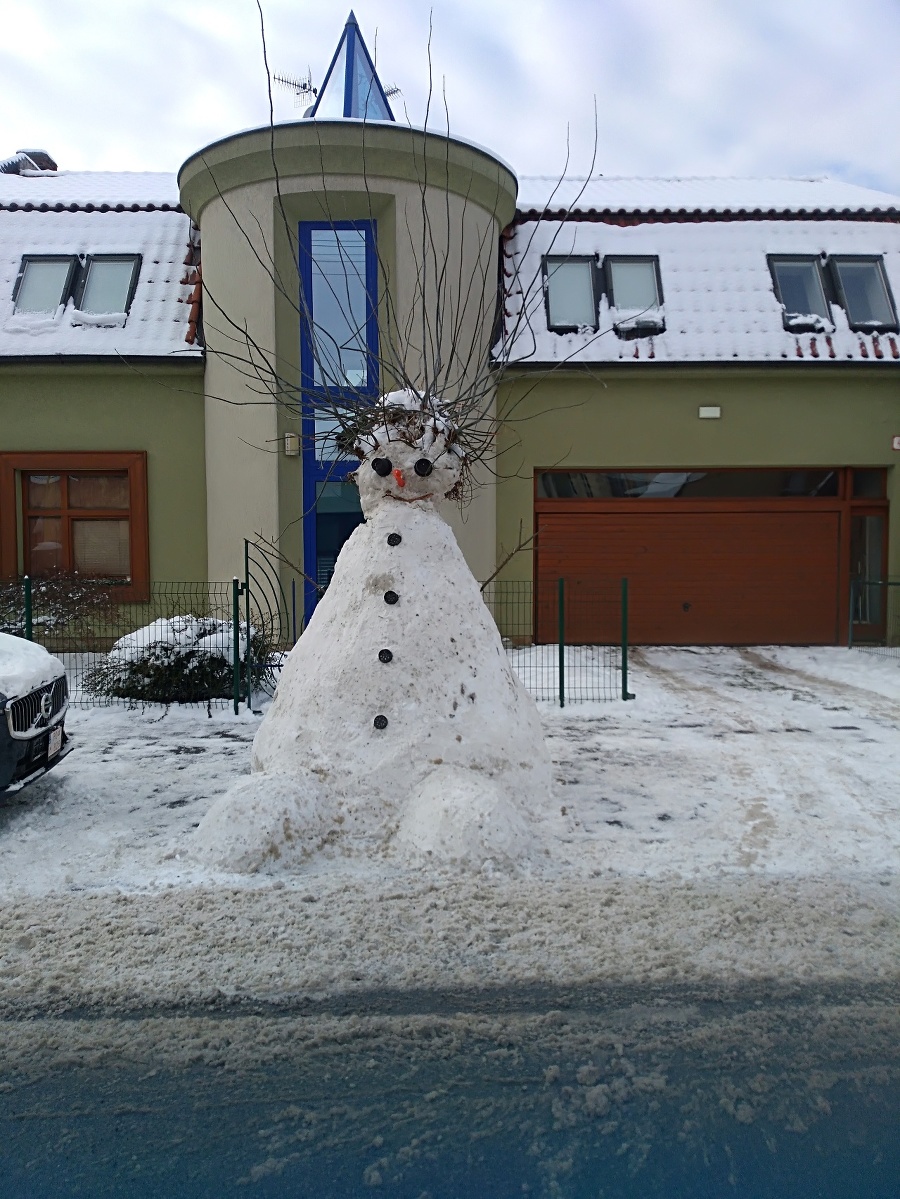 Prešovského snehuliaka postavili okolo
