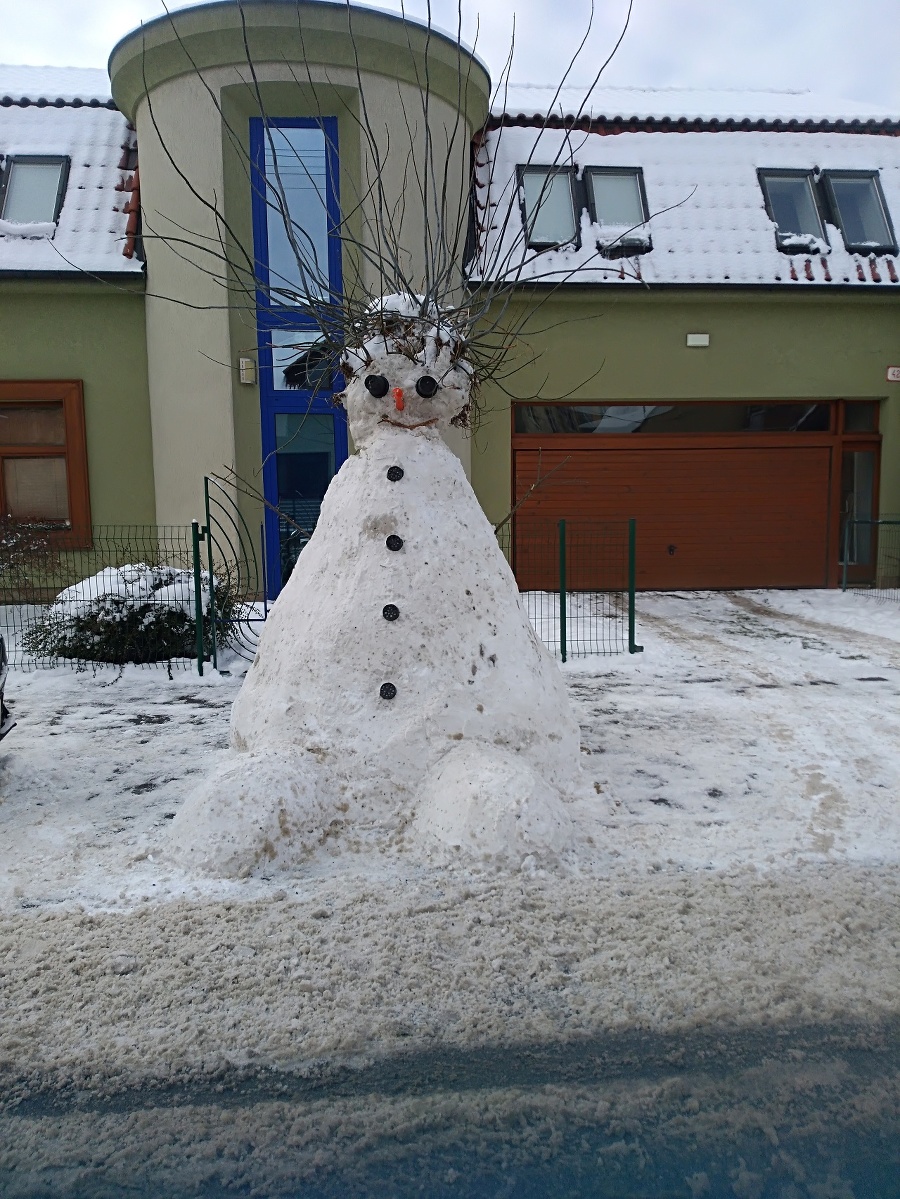 Prešovského snehuliaka postavili okolo