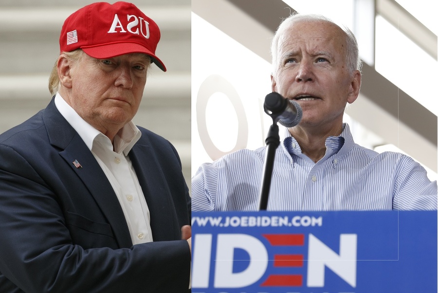 Trump a Biden sa