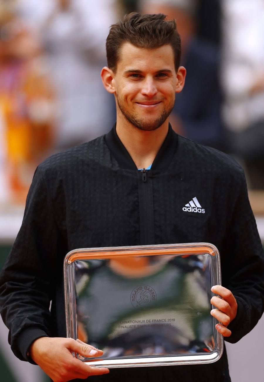 Porazený finalista Dominic Thiem.