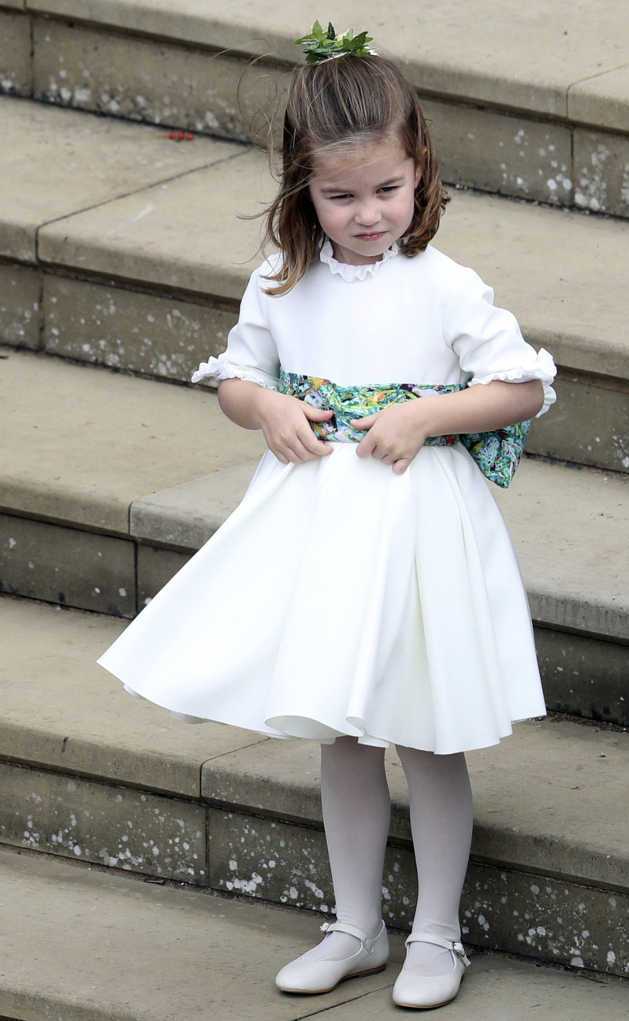 Princezná Charlotte na svadbe princeznej Eugenie a Jacka Brooksbanka.
