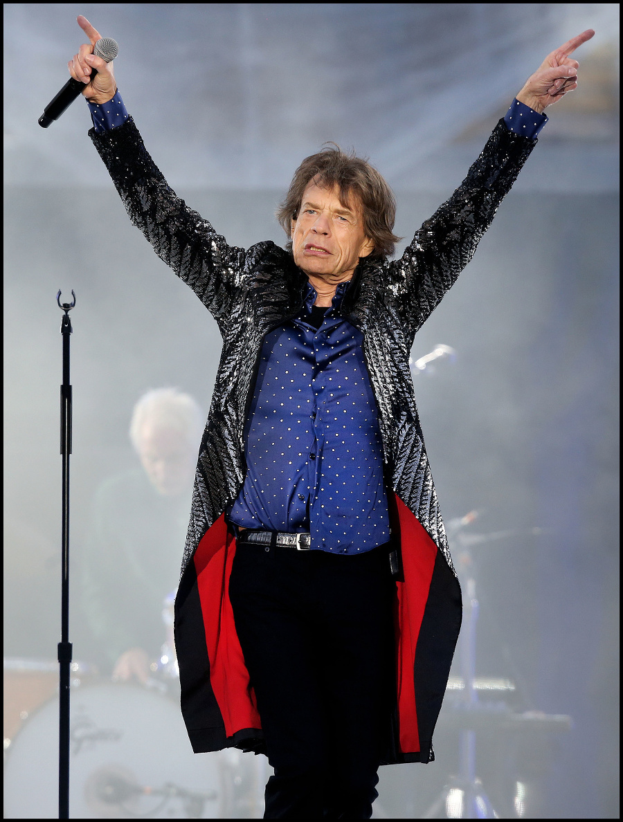 Spevák Mick Jagger