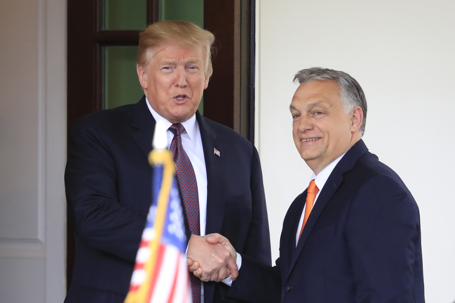 Donald Trump víta maďarského