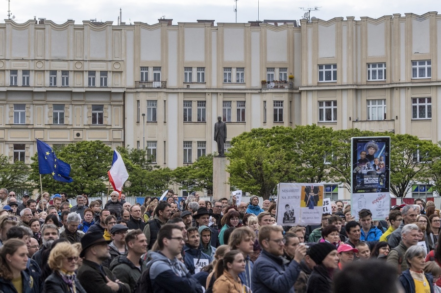 Protest proti Andrejovi Babišovi