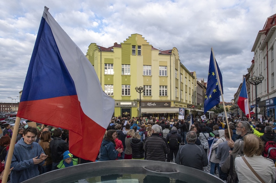 Protest proti Andrejovi Babišovi