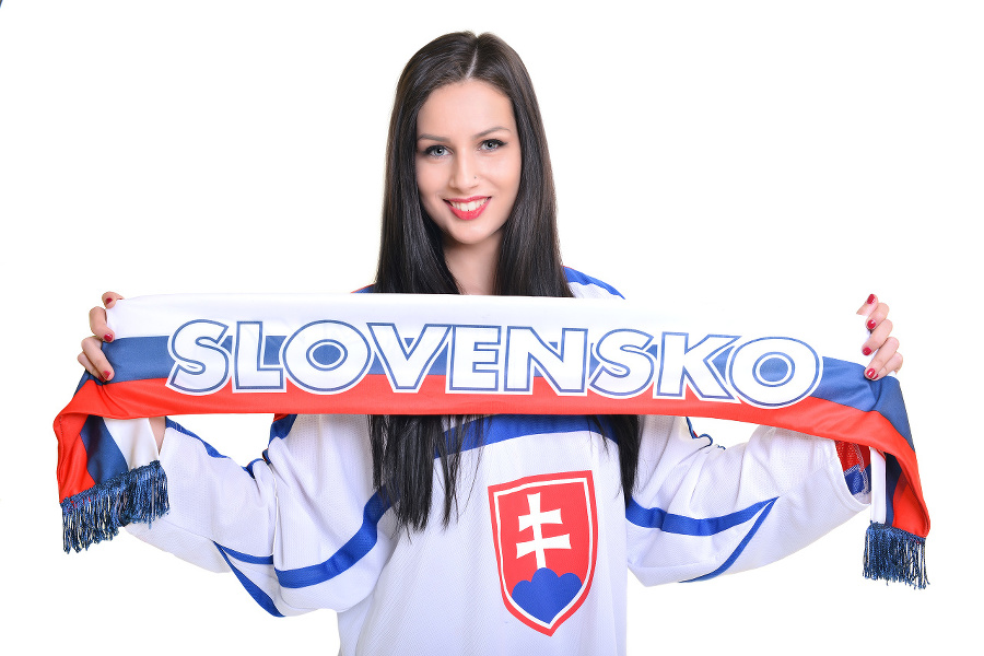 Slovakian sport fan woman