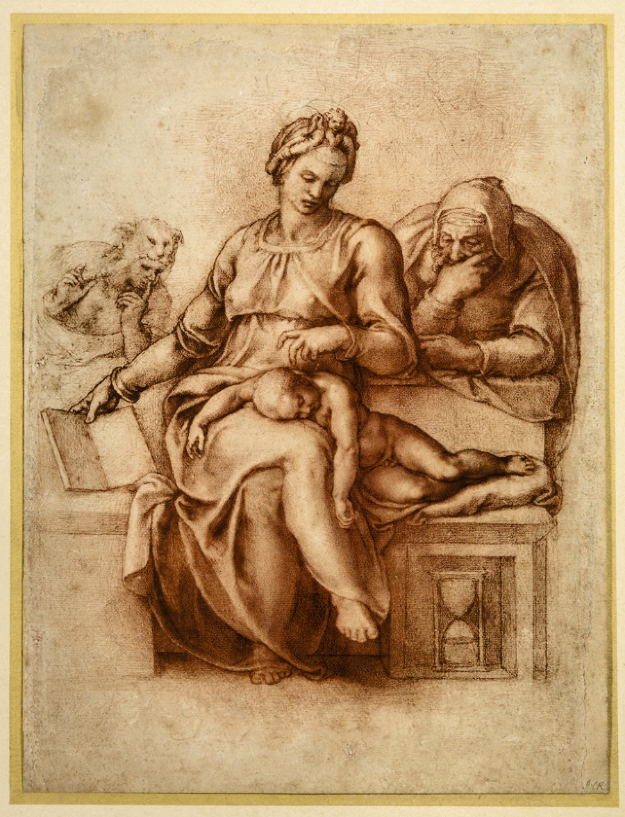 Skica, ktorú nakreslil Michelangelo.