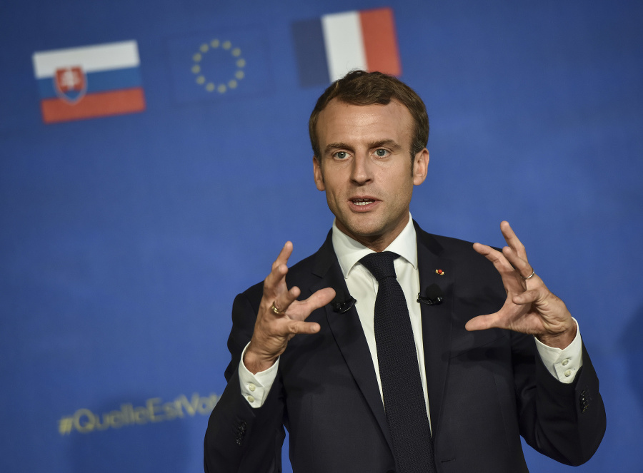 Emmanuel Macron na podujatí